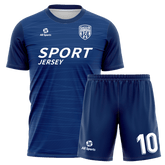 ストライプのサッカーシャツデザイン